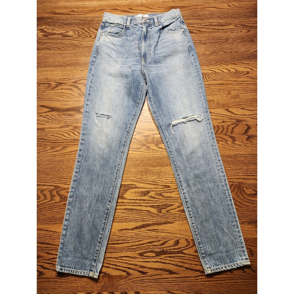 SLVRLAKE Jeans Womens Size‎ 27 Beatnik Distressed Skinny in Trouble Maker Wash